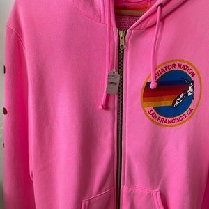 AVIATOR NATION HOODIE - NEON PINK